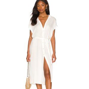 Indah Element Shirt Dress in Ivory NWOT Siz Small